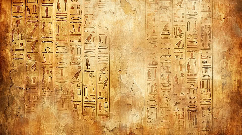 Ancient Hieroglyphics Background